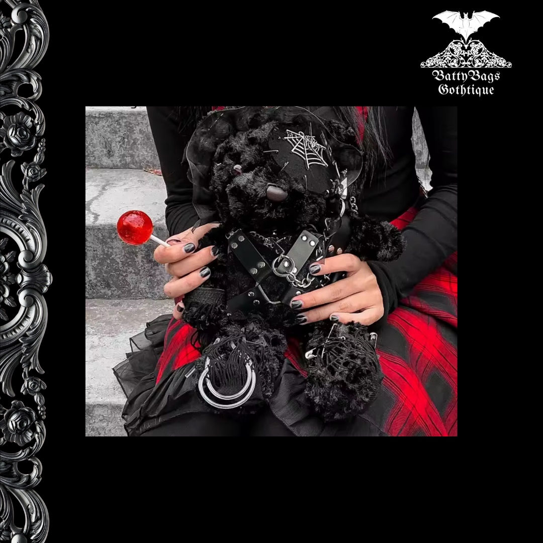 Midnight Misfit Bear Plush