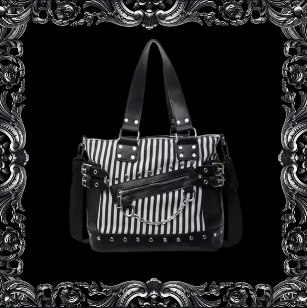 Anarchy Pinstripe Satchel