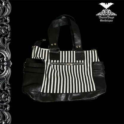 Anarchy Pinstripe Satchel