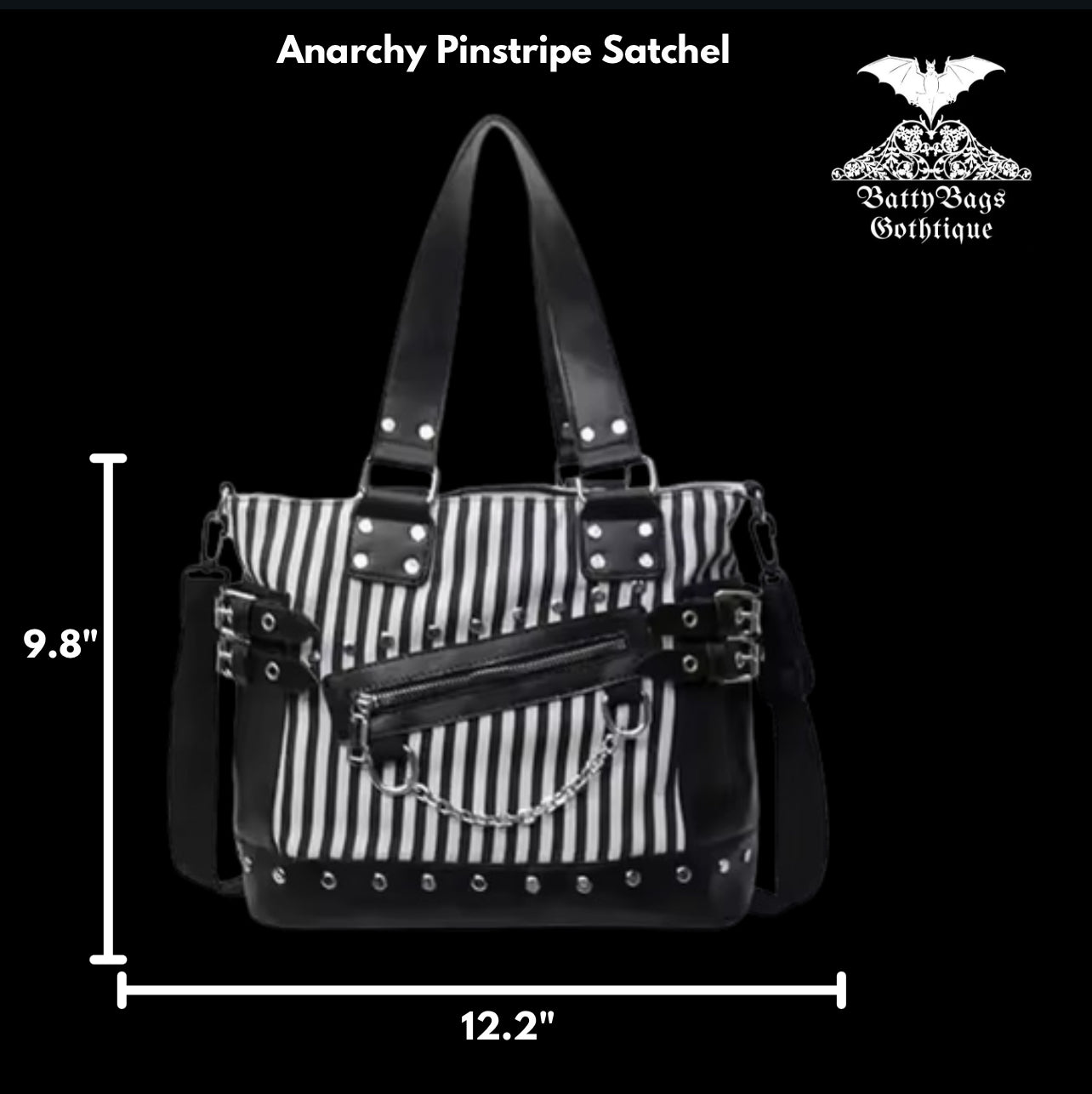 Anarchy Pinstripe Satchel