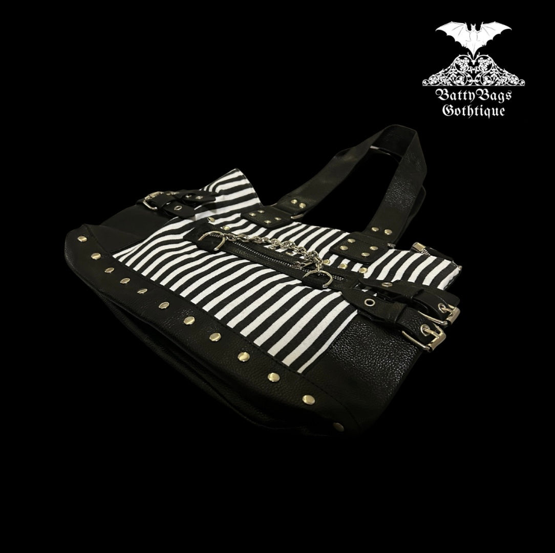 Anarchy Pinstripe Satchel